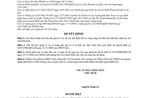 Quyết định 1292/2006/QĐ-UBND điều chỉnh phí giữ xe ô tô