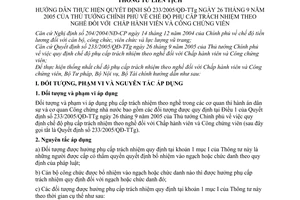Thông tư liên tịch 01/2006/TTLT-BTP-BNV-BTC độ phụ cấp trách nhiệm theo nghề Chấp hành viên Công chứng viên