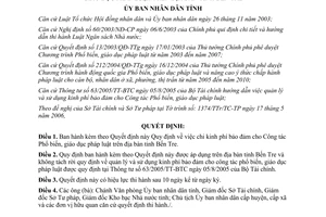 Quyết định 1284/2006/QĐ-UBND chi Công tác Phổ biến giáo dục pháp luật Bến Tre