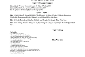 Quyết định 128/2006/QĐ-TTg  bãi bỏ Quyết định Thủ tướng Chính phủ danh mục bí mật Nhà nước ngành Hàng không dân dụng.