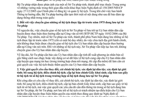 Công văn 2488/BTP-HCTP thực hiện NĐ 158/2005/NĐ-CP đăng ký và quản lý hộ tịch