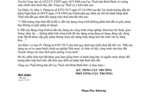 Công văn 2120/TCT-TS vướng mắc chính sách thuế nhà, đất