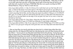 Công văn 2145/TCT-HTQT hồ sơ xét miễn, giảm thuế cước hoạt động vận tải quốc tế