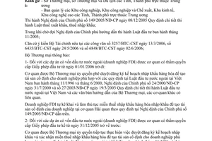 Công văn 3796/TM-KHĐT xác nhận miễn thuế nhập khẩu hàng hóa nhập khẩu tạo tài sản cố định doanh nghiệp FDI