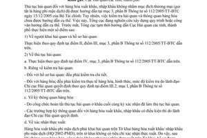 Công văn 2714/TCHQ-GSQL thủ tục hải quan hàng xuất khẩu, nhập khẩu phi mậu dịch