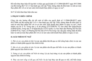 Công văn 3786/SYT-VSATTP hướng dẫn Quyết định 11/2006/QĐ-BYT