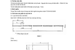 Tiêu chuẩn quốc gia TCVN 8-21:2005 (ISO 128-21:1997) về Bản vẽ kỹ thuật - Nguyên tắc chung về biểu diễn - Phần 21: Chuẩn bị các nét vẽ cho hệ thống CAD