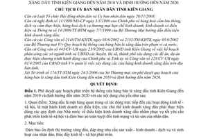 Quyết định 1025/QĐ-UBND phê duyệt quy hoạch phát triển hệ thống cửa hàng