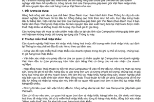 Thông tư 61/2006/TT-BTC hướng dẫn chính sách thuế hàng nông sản chưa qua chế biến Việt Nam hỗ trợ đầu tư trồng Campuchia nhập khẩu về nước