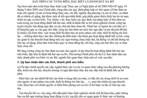 Chỉ thị 22/2006/CT-TTg tăng cường công tác bảo đảm an toàn hoạt động đánh bắt hải sản vùng biển đánh bắt xa bờ
