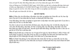 Quyết định 1613/2006/QĐ-UBND phân cấp điều động tiếp nhận viên chức do Ủy ban