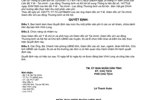 Quyết định 1095/2006/QĐ-UBND mức thu viện phí ở các cơ sở khám, chữa bệnh trên địa bàn tỉnh Vĩnh Long