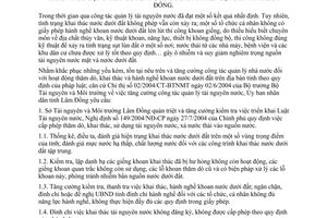 Chỉ thị 06/2006/CT-UBND quản lý quy hoạch cấp phép thăm dò khai thác sử dụng tài nguyên nước Lâm Đồng