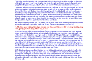 Chỉ thị 20/2006/CT-UBND tăng cường trách nhiệm Thủ trưởng cơ quan hành chính Nhà nước công tác tiếp công dân giải quyết tranh chấp khiếu nại tố cáo