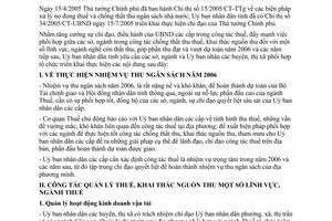 Chỉ thị 19/2006/CT-UBND chống thất thu thuế ngân sách nhà nước tỉnh Bình Dương