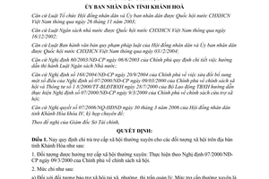 Quyết định 42/2006/QĐ-UBND trợ cấp xã hội thường xuyên cho đối tượng xã hội