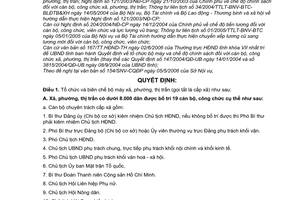 Quyết định 23/2006/QĐ-UBND tổ chức bộ máy chế độ chính sách cán bộ chuyên trách,không chuyên trách xã, phường, thị trấn