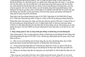 Chỉ thị 12/2006/CT-UBND quản lý bảo vệ công trình giao thông hành lang an toàn đường bộ Bình Định