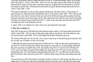 Chỉ thị 19/2006/CT-TTg xây dựng kế hoạch phát triển kinh tế xã hội dự toán ngân sách nhà nước năm 2007