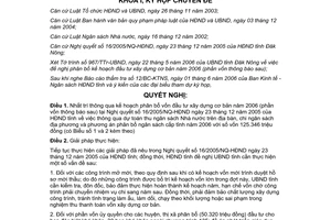 Nghị quyết 02/2006/NQ-HĐNĐ kế hoạch phân bổ đầu tư xây dựng cơ bản 2006 Đắk Nông