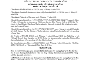 Nghị quyết 04/2006/NQ-HĐND chế độ bồi dưỡng thi đấu thể thao tỉnh Đăk Nông