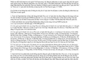 Thông báo 1331/TB-SHTT Thỏa ước Madrid về đăng ký quốc tế nhãn hiệu