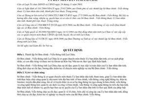 Quyết định 43/2006/QĐ-UBND chức năng cơ cấu tổ chức bộ máy của Sở Bưu chính Viễn thông Lai Châu