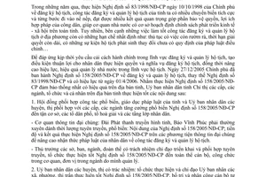 Chỉ thị 40/2006/CT-UBND thực hiện Nghị định 158/2005/NĐ-CP đăng ký quản lý hộ