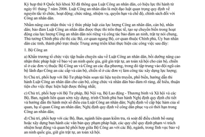 Chỉ thị 20/2006/CT-TTg tổ chức triển khai thi hành Luật Công an nhân dân