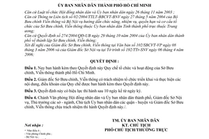 Quyết định 89/2006/QĐ-UBND Quy chế tổ chức hoạt động Sở Bưu chính, Viễn thông thành phố Hồ Chí Minh