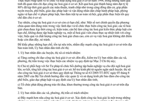 Chỉ thị 07/2006/CT-UBND đẩy mạnh công tác hoà giải ở cơ sở Tuyên Quang