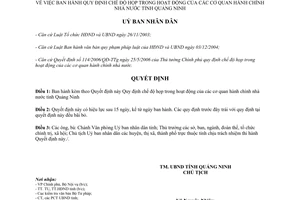 Quyết định 1730/2006/QĐ-UBND chế độ họp trong hoạt động của các cơ quan hành chính