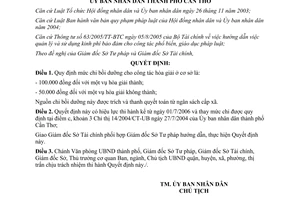 Quyết định 62/2006/QĐ-UBND chi bồi dưỡng công tác hòa giải cơ sở Cần Thơ
