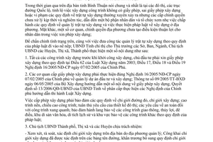 Chỉ thị 05/2006/CT-UBND chấn chỉnh tăng cường công tác quản lý trật tự xây dựng trên địa bàn tỉnh Bình Thuận