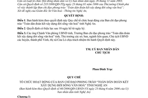 Quyết định 60/2006/QĐ-UBND thành lập Ban chỉ đạo phong trào Toàn dân đoàn kết xây dựng đời sống văn hoá