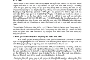 Thông tư 56/2006/TT-BTC hướng dẫn xây dựng dự toán ngân sách nhà nước năm 2007