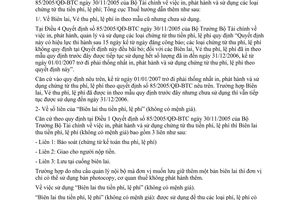 Công văn 2387/TCT-PCCS  biên lai phí, lệ phí