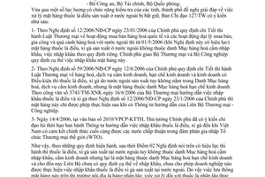 Công văn 4234/BCĐ-TW xử lý mặt hàng thuốc lá điếu sản xuất tại nước ngoài