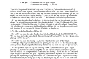 Công văn 755/SNV-XDCQ hướng dẫn thực hiện Quy chế làm việc mẫu của UBND quận - huyện, phường – xã, thị trấn