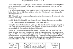 Công văn 2640/TCT-PCCS phân bổ chi phí hoạt động chuyển quyền sử dụng đất