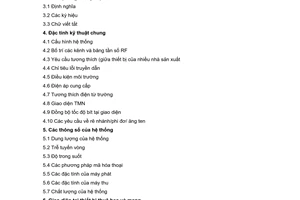 Tiêu chuẩn ngành TCN 68-237:2006 về thiết bị vô tuyến điểm - Đa điểm dải tần dưới 1 GHz sử dụng truy nhập DS - CDMA - Yêu cầu kỹ thuật do Bộ Bưu chính Viễn thông ban hành