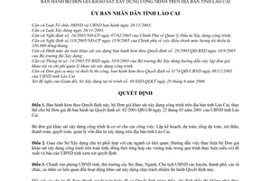 Quyết định 58/2006/QĐ-UBND bộ Đơn giá khảo sát xây dựng công trình