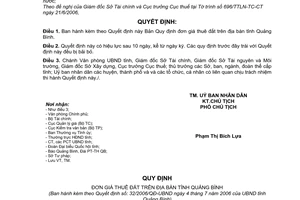 Quyết định 32/2006/QĐ-UBND đơn giá thuê đất