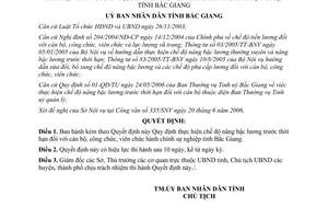 Quyết định 46/2006/QĐ-UBND nâng bậc lương trước thời hạn hành chính sự nghiệp