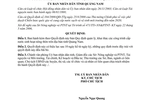 Quyết định 28/2006/QĐ-UBND khai thác công trình cấp nước sinh hoạt nông thôn