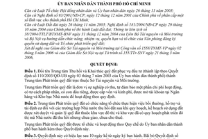 Quyết định 94/2006/QĐ-UBND  quy chế tổ chức,đổi tên Trung tâm Thu hồi Khai thác quỹ đất phục vụ đầu tư thành Trung tâm Phát triển