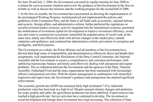 Resolution No. 13/2006/NQ-CP, on the Government’s june 2006 regular meeting