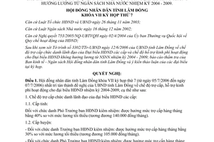 Nghị quyết 49/2006/NQ-HĐND trợ cấp kiêm nhiệm lãnh đạo hỗ trợ kinh phí hoạt động đại biểu Hội đồng nhân dân Lâm Đồng