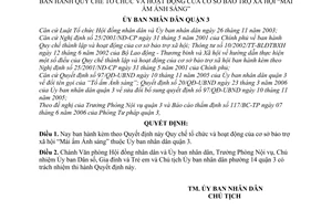 Quyết định 38/2006/QĐ-UBND quy chế tổ chức hoạt động Cơ sở bảo trợ xã hội “mái ấm ánh sáng”