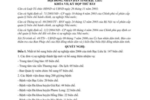 Nghị quyết 36/2006/NQ-HĐND bổ sung biên chế sự nghiệp 2006 Bạc Liêu